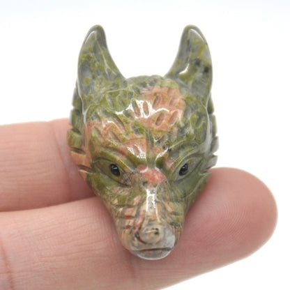 Wolf Head Crystal - Floral Fawna