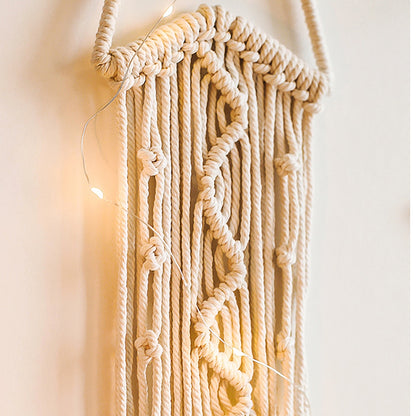 Handmade Moon Or Star Macrame Wall Hanging - Floral Fawna