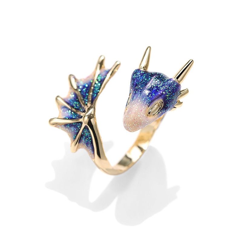 Enchanted Dragon Ring - Floral Fawna