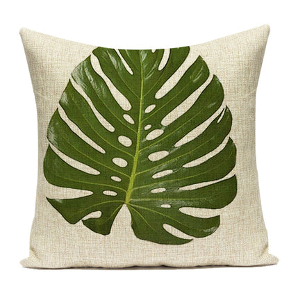 Palm Leaf Cushion Covers - Floral Fawna