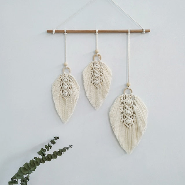 Macramé Boho Wall Hanging - Floral Fawna