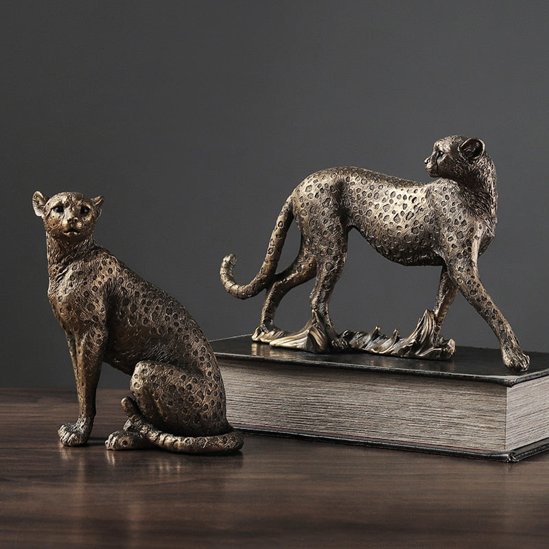 African Leopard Ornament - Floral Fawna