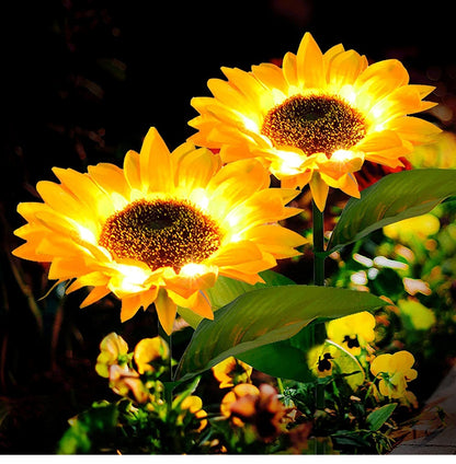 2 Pack LED Sunflower Garden Lights - Floral Fawna