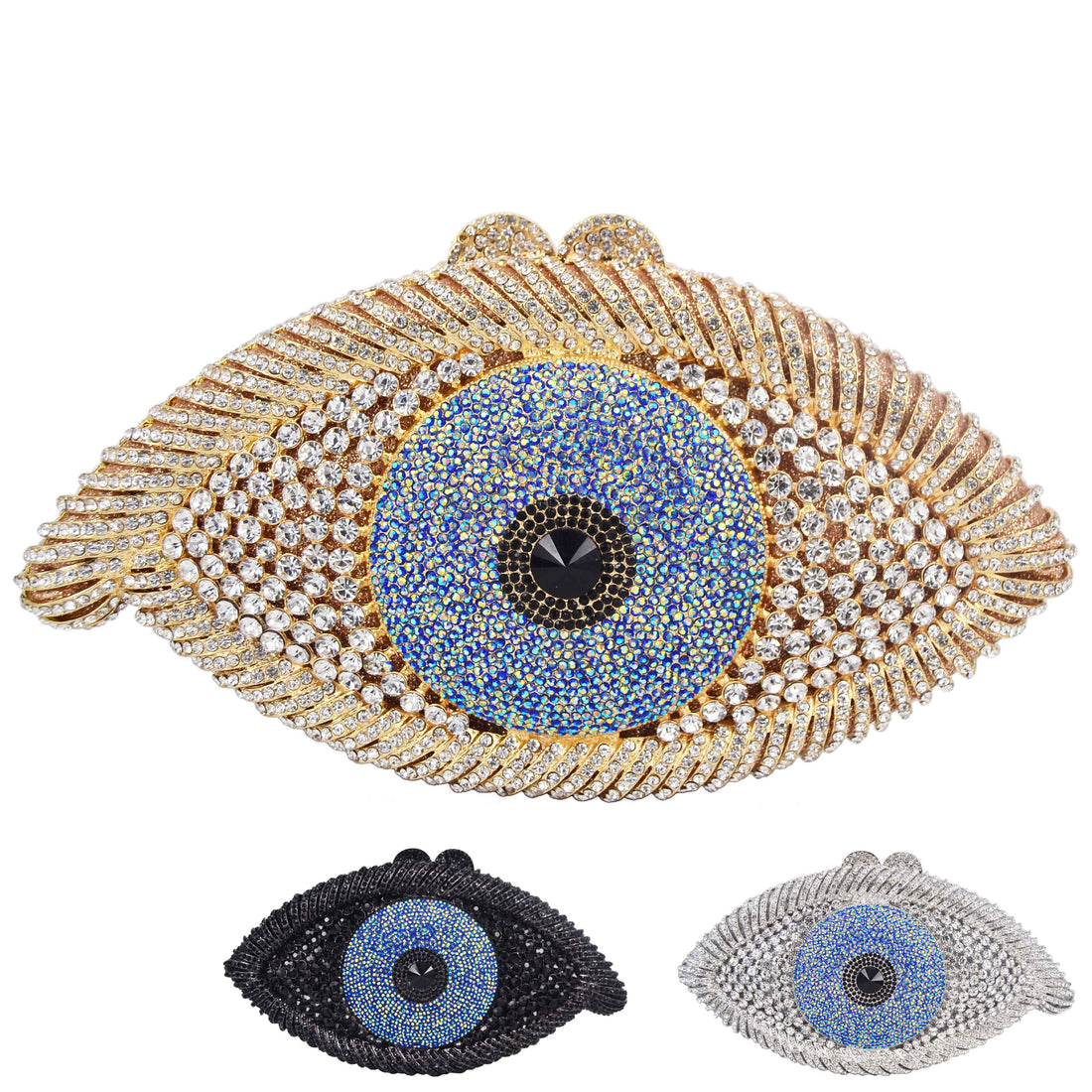 All Seeing Eye Crystal Clutch - Floral Fawna