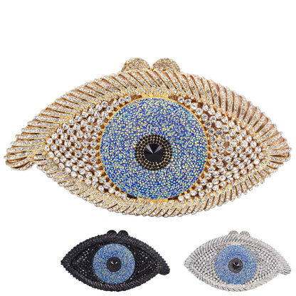 All Seeing Eye Crystal Clutch - Floral Fawna