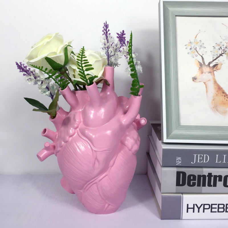 Anatomical Heart Shape Flower Vase - Floral Fawna