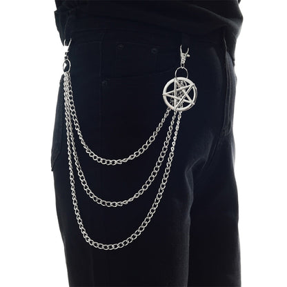 Star of David Side Belt Chain - Floral Fawna