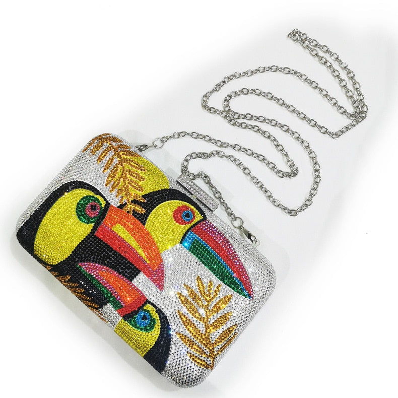 Tropical Toucan Clutch Bag - Floral Fawna