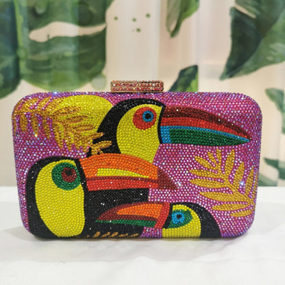 Tropical Toucan Clutch Bag - Floral Fawna