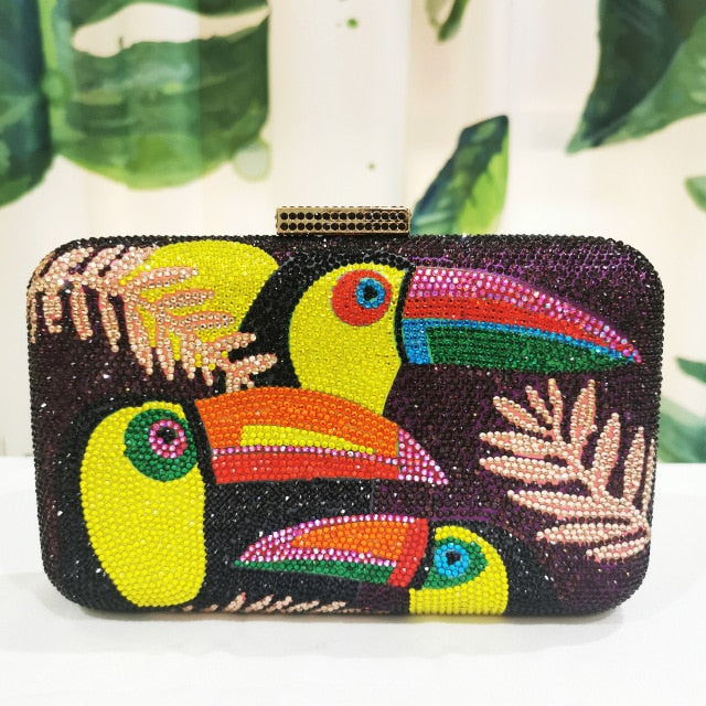 Tropical Toucan Clutch Bag - Floral Fawna