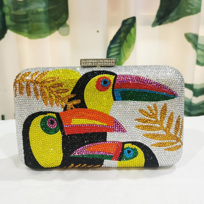 Tropical Toucan Clutch Bag - Floral Fawna