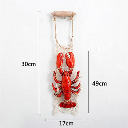 Lobster &amp; Crab Wall Hangings - Floral Fawna