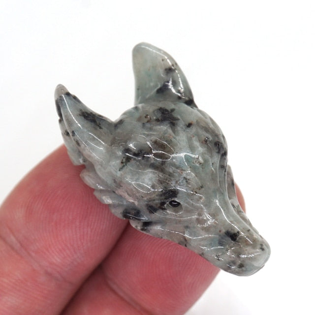 Wolf Head Crystal - Floral Fawna