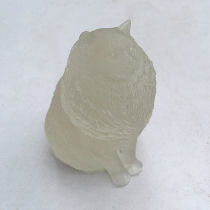 Crushed Stone Crystal Cat - Floral Fawna