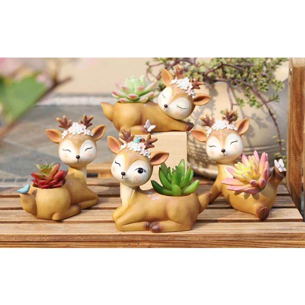 Kawaii Fawn Planter - Floral Fawna