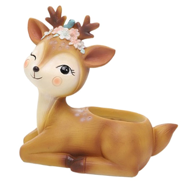 Kawaii Fawn Planter - Floral Fawna