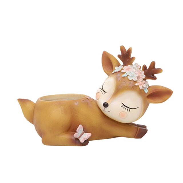 Kawaii Fawn Planter - Floral Fawna