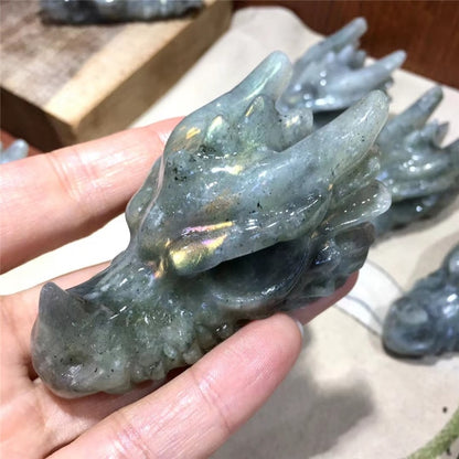 Labradorite Dragon Crystal - Floral Fawna