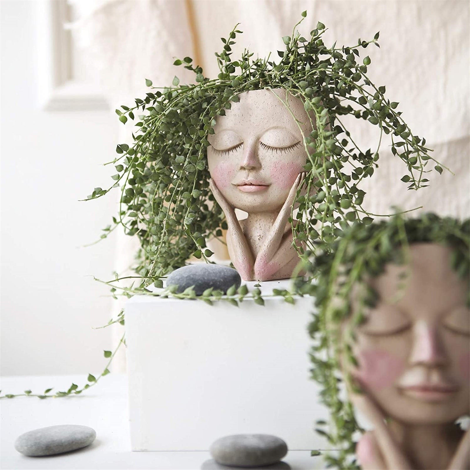 Face Flower Planter - Floral Fawna