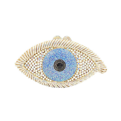 All Seeing Eye Crystal Clutch - Floral Fawna