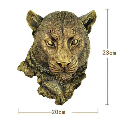 3D Animal Head Wall Hangings - Floral Fawna