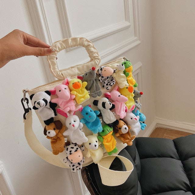 Cartoon Animal Bag - Floral Fawna