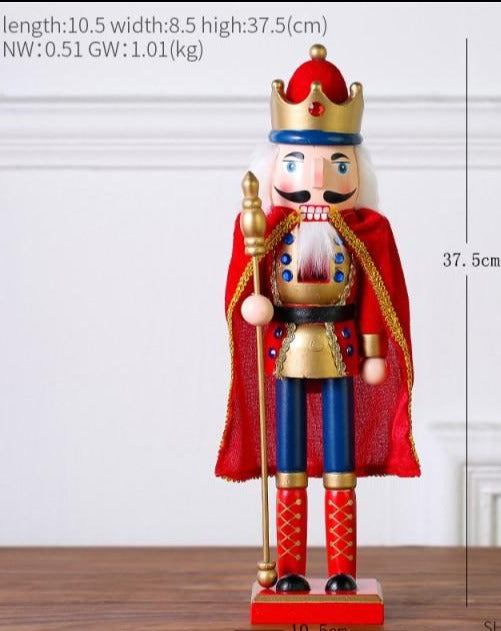 Wooden Nutcracker Ornament - Floral Fawna