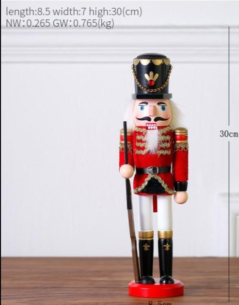 Wooden Nutcracker Ornament - Floral Fawna