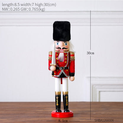 Wooden Nutcracker Ornament - Floral Fawna