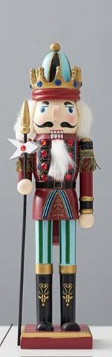 Wooden Nutcracker Ornament - Floral Fawna