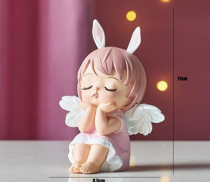 Christmas Angel Figurines - Floral Fawna