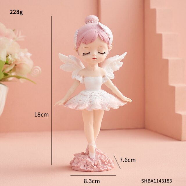 Christmas Angel Figurines - Floral Fawna