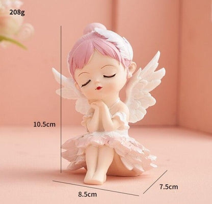 Christmas Angel Figurines - Floral Fawna