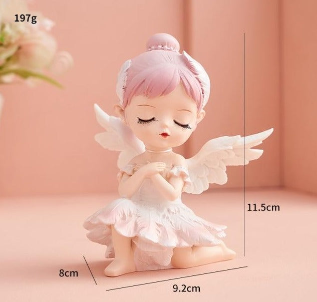 Christmas Angel Figurines - Floral Fawna