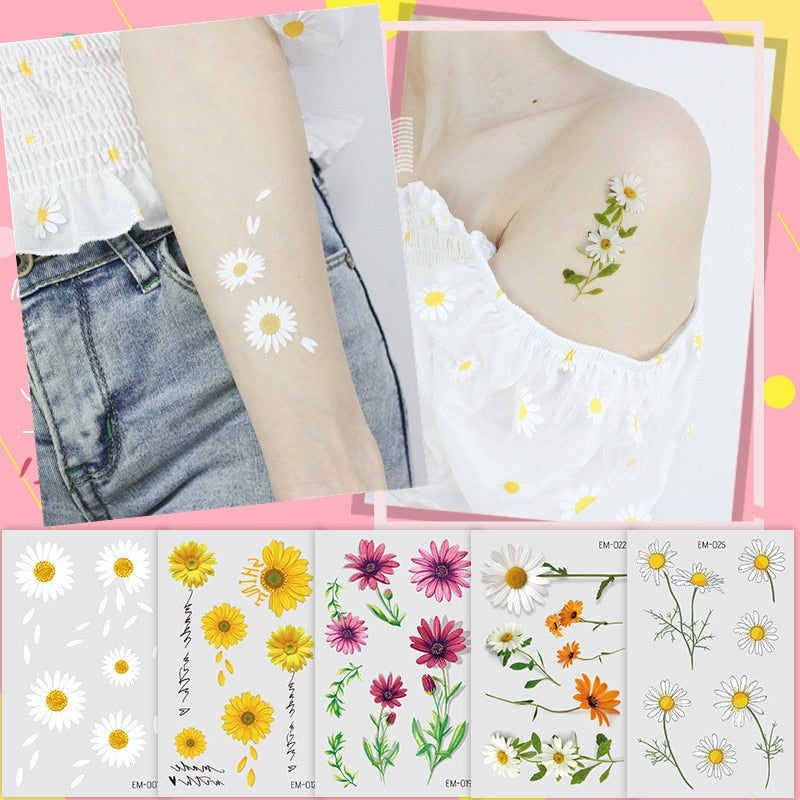 Waterproof Tattoo Stickers - Floral Fawna