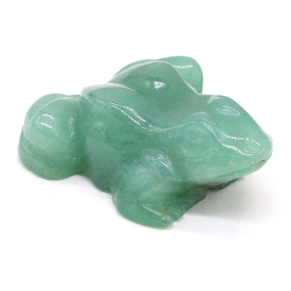 Carved Frog Crystal - Floral Fawna