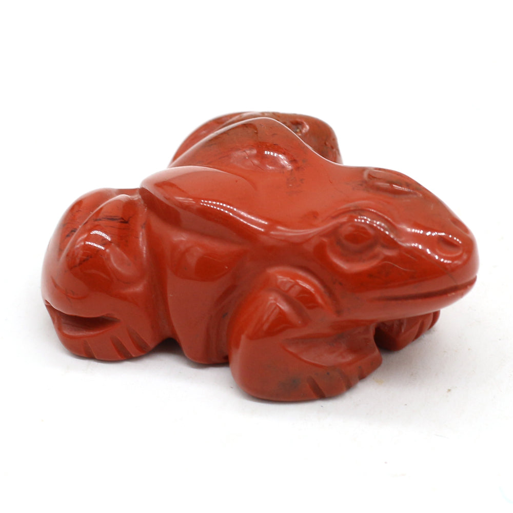 Carved Frog Crystal - Floral Fawna