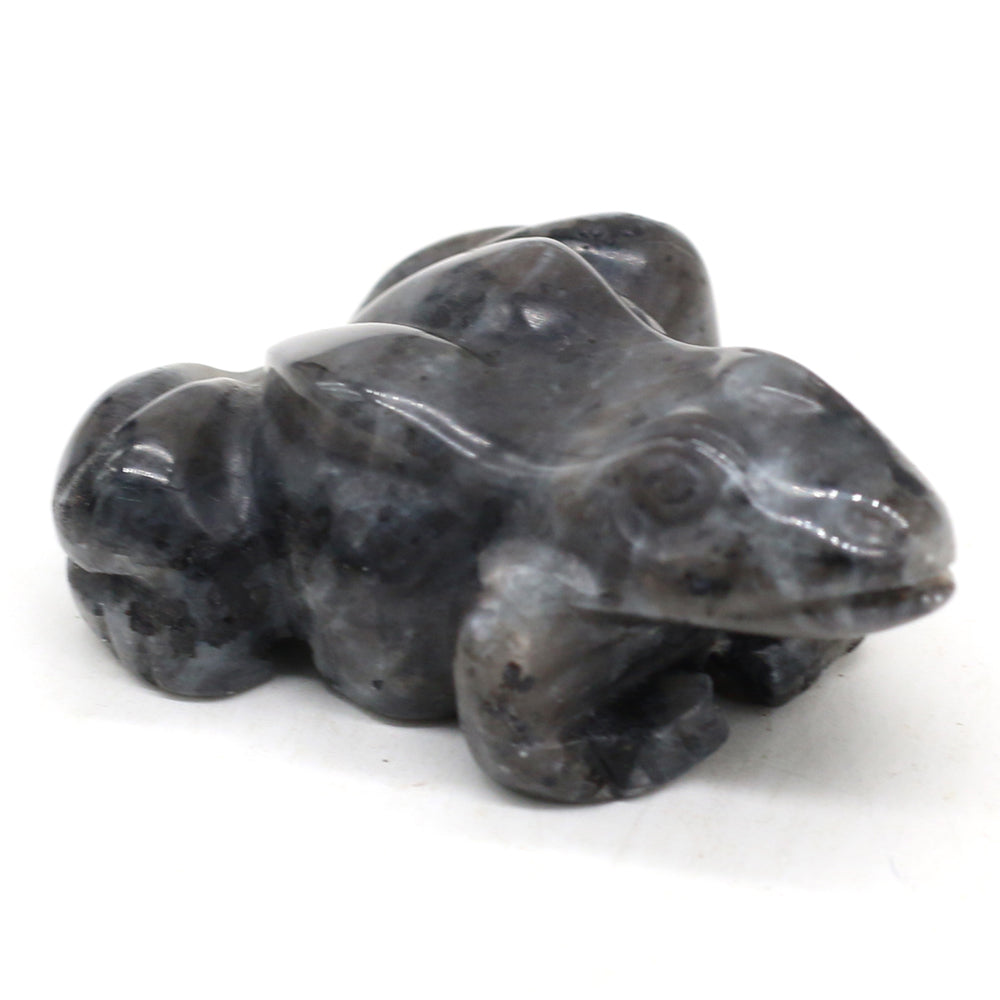 Carved Frog Crystal - Floral Fawna