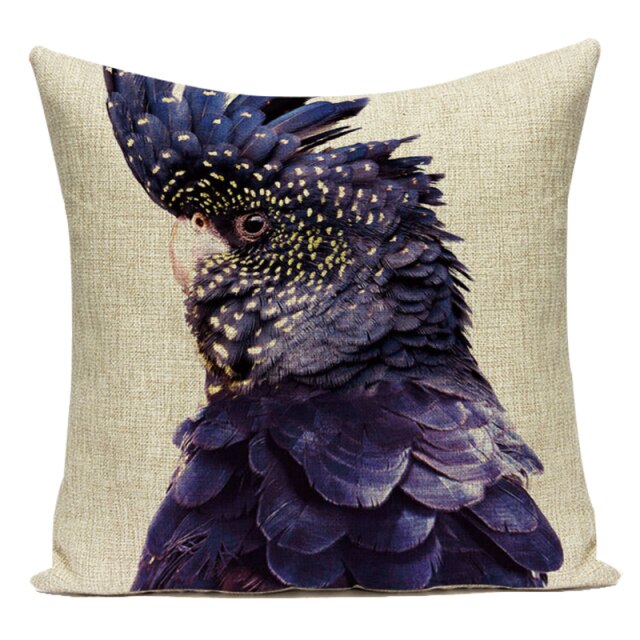 Animal Cushion Cover - Floral Fawna