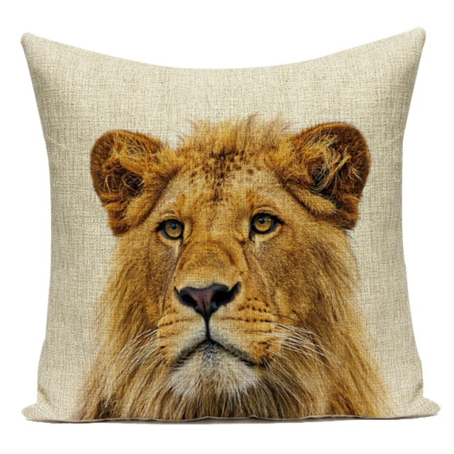 Animal Cushion Cover - Floral Fawna