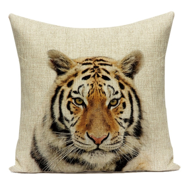 Animal Cushion Cover - Floral Fawna