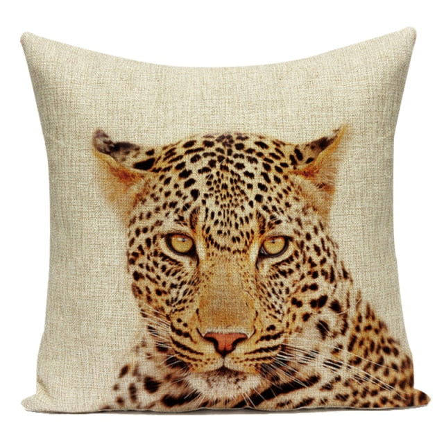 Animal Cushion Cover - Floral Fawna