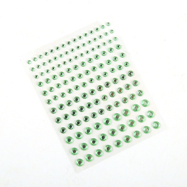 Sparkling Rhinestone Facial Art Stickers - Floral Fawna