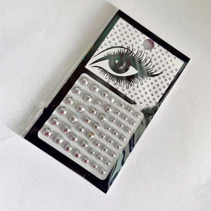 Sparkling Rhinestone Facial Art Stickers - Floral Fawna