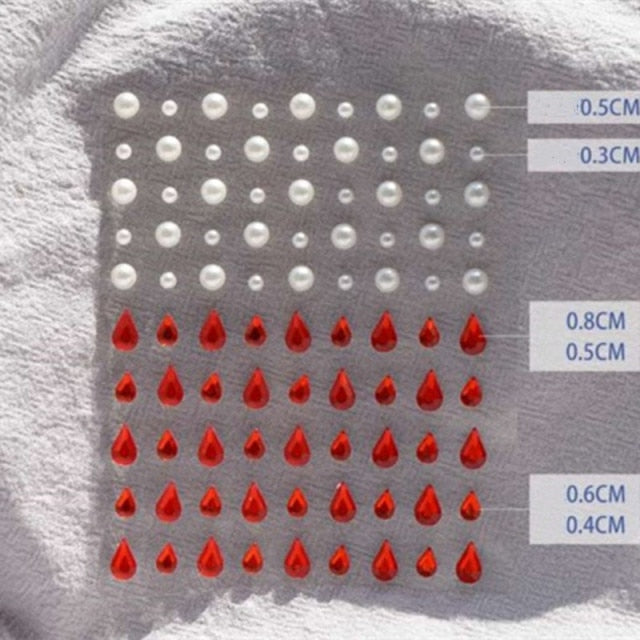 Sparkling Rhinestone Facial Art Stickers - Floral Fawna