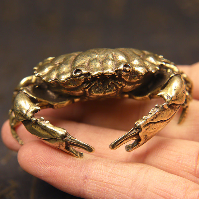 Copper Crab Ornament - Floral Fawna