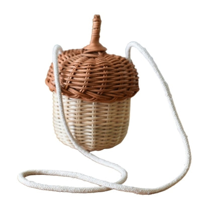 Woven Acorn Bag - Floral Fawna