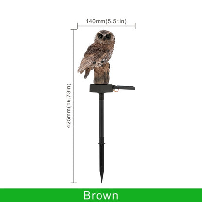 LED Solar Owl Outdoor Lamp - Floral Fawna