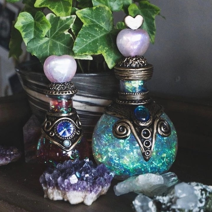 Enchanted Potion Vial - Floral Fawna