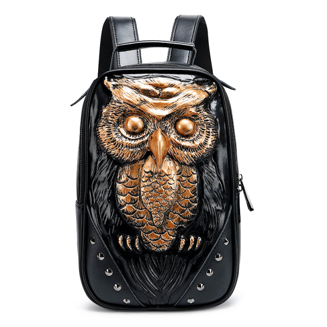 3D Owl Backpack - Floral Fawna